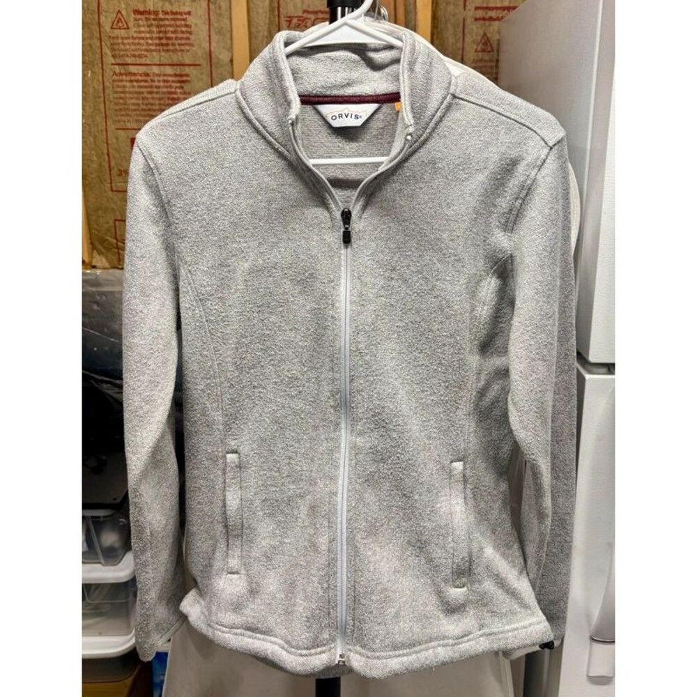 Orvis Women’s Full Zip Fleece Jacket Gray Medium
